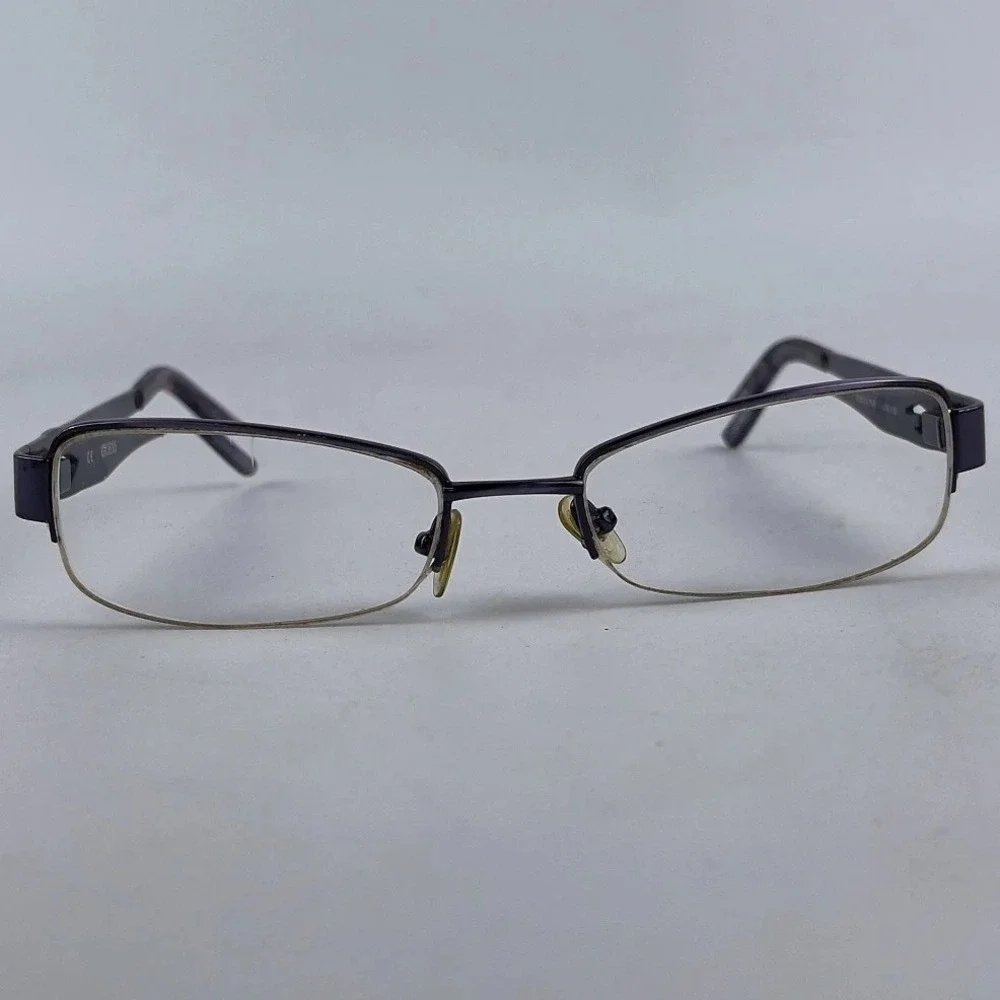 Guess GU2215‎ PUR Women's Eyeglasses Frame Purple Metal Half Rim 51-18-135 mm